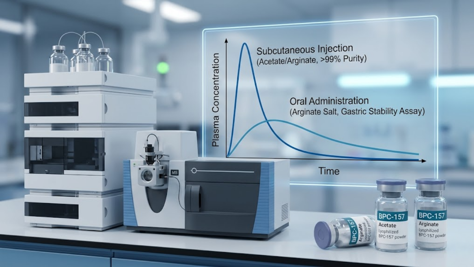 Biotech Lab Peptide Analysis